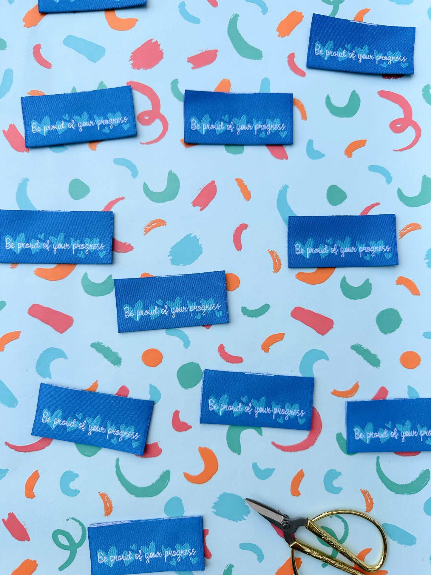 Be Proud Of Your Progress - Woven Labels