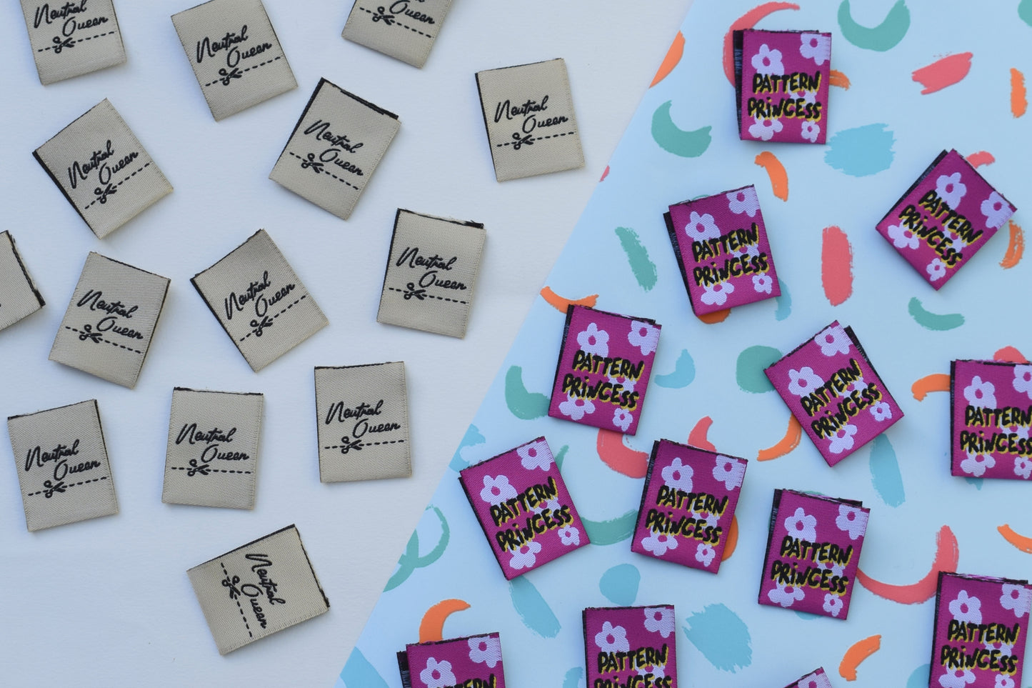 Neutral Queen- Woven Labels