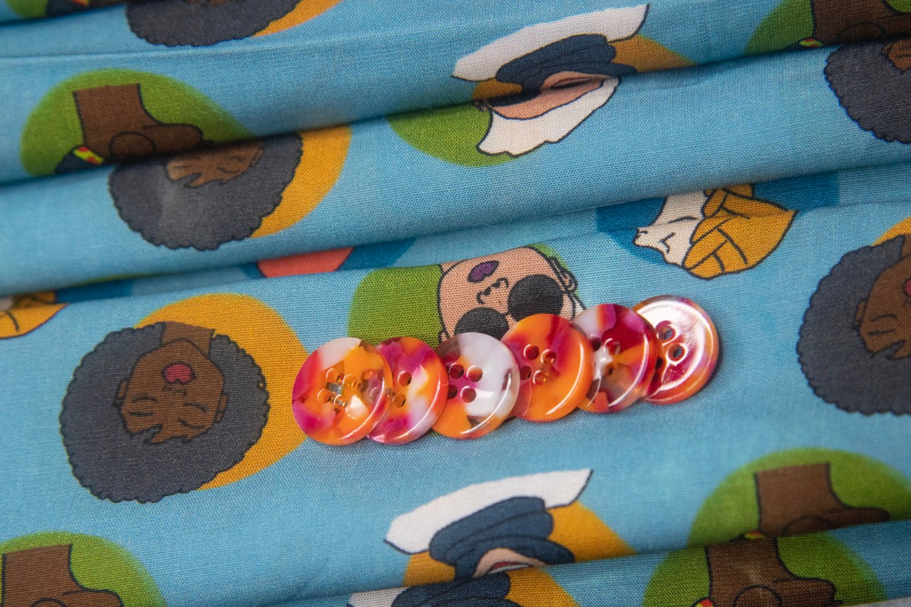 Signature buttons - Pigeon Wishes x What Vicki Made collaboration