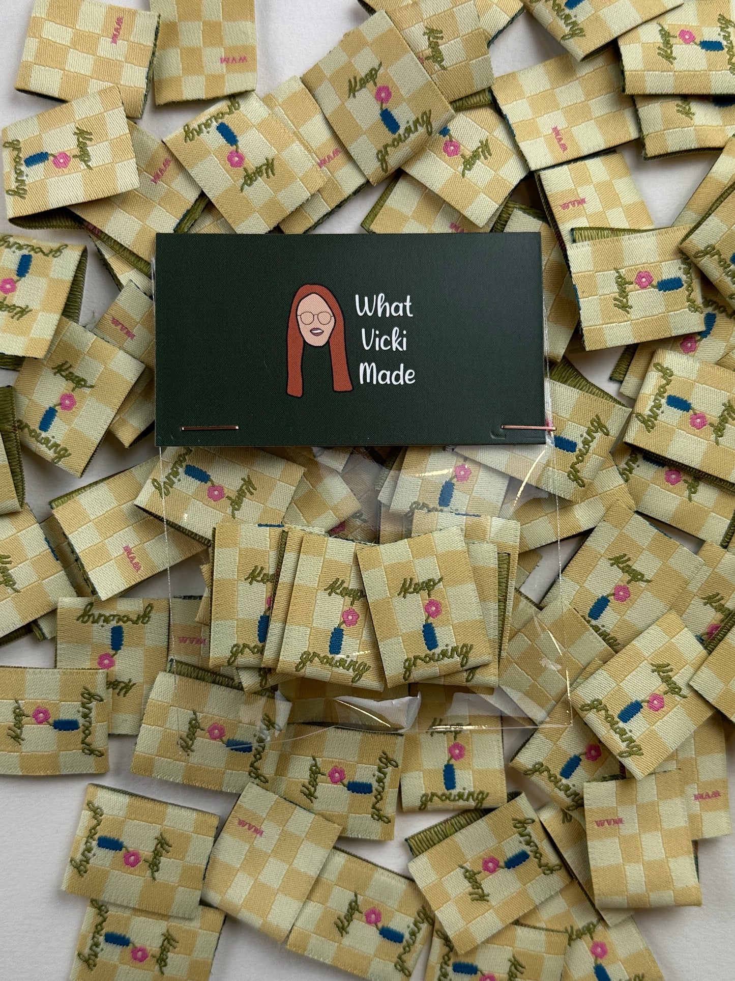 Keep Growing - Woven Labels