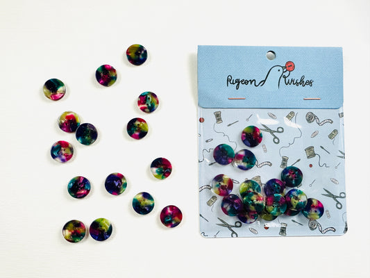 Faerie Buttons 15mm - Pigeon Wishes