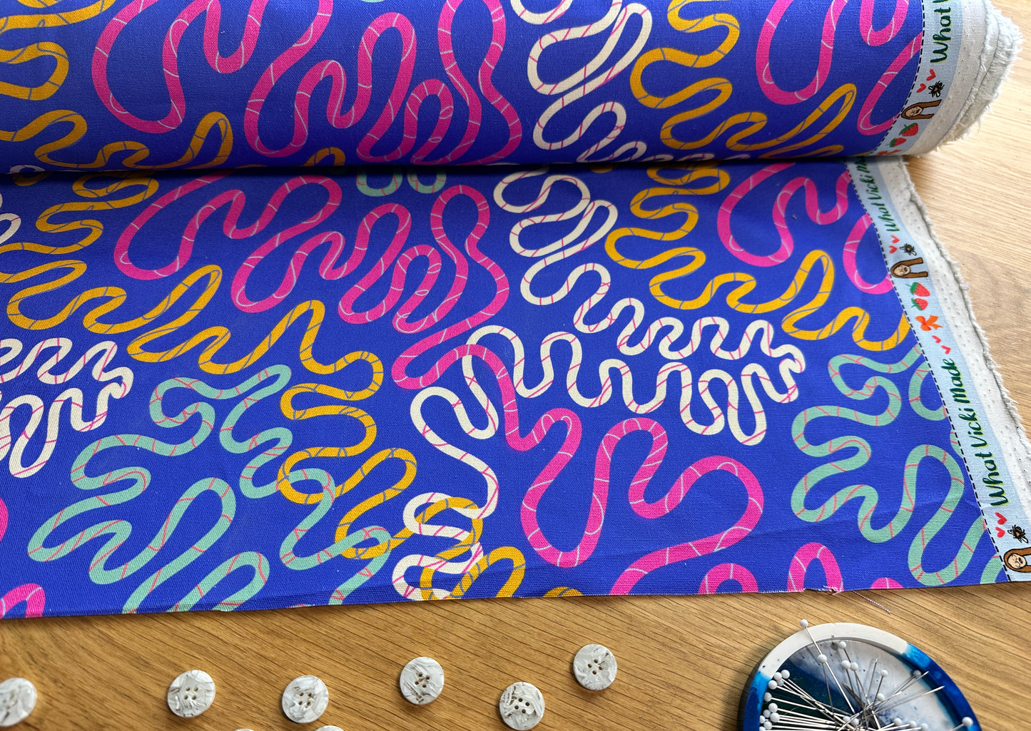 Squiggles - 100% Cotton Canvas