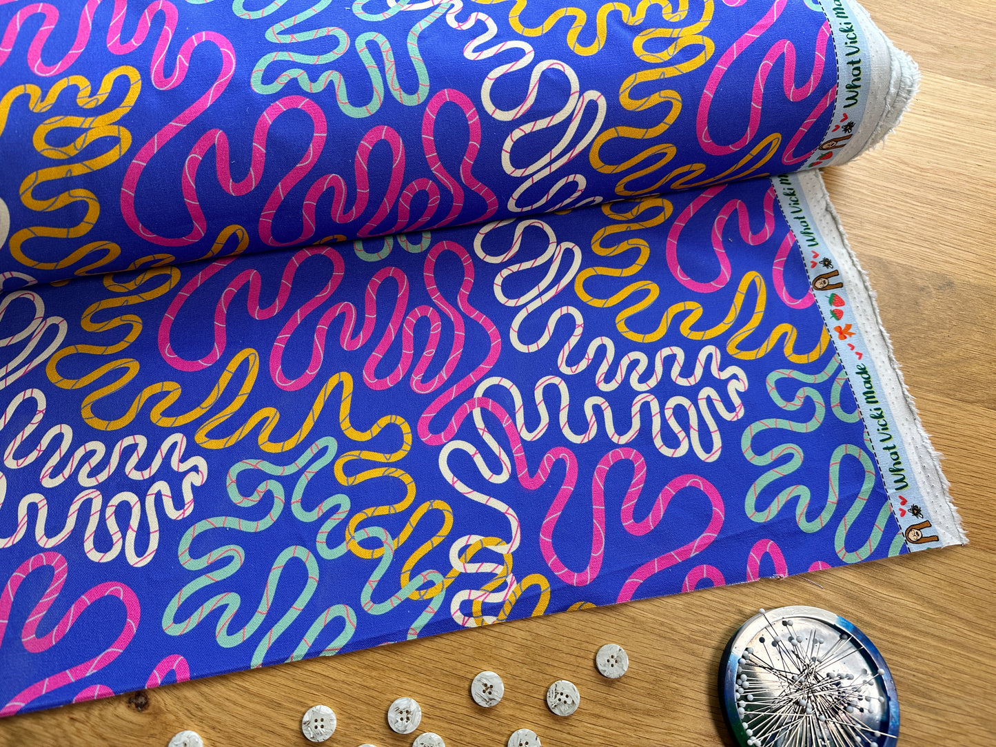 Squiggles - 100% Cotton Canvas