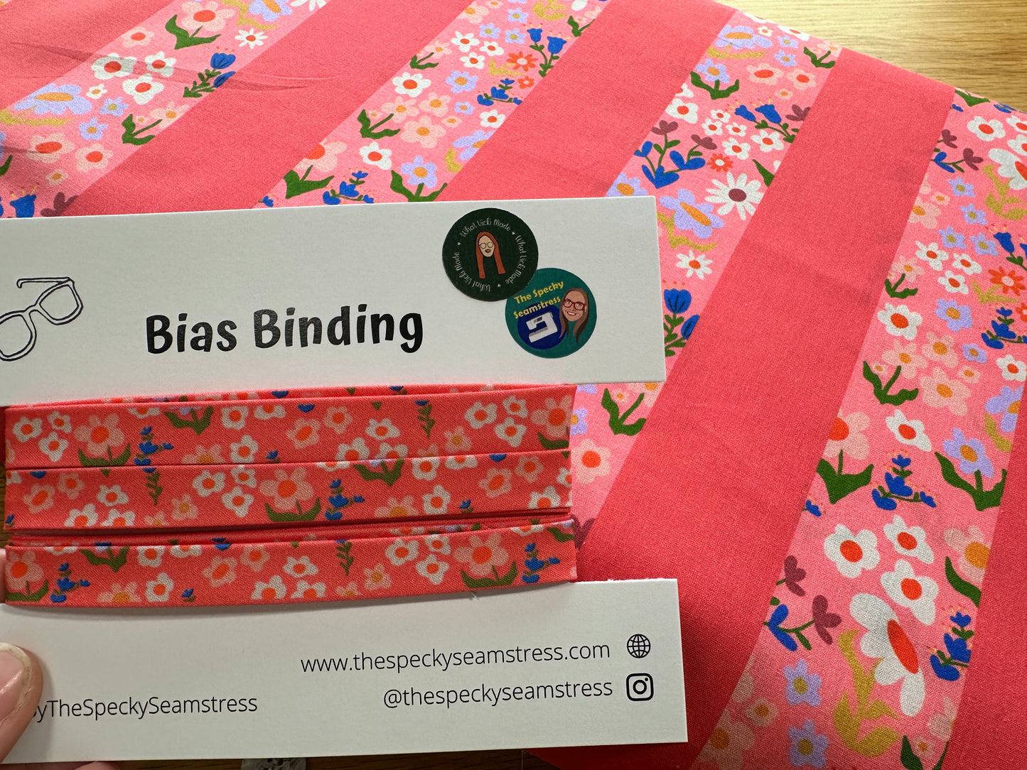 Bloom Bias Binding - Specky Seamstress x What Vicki Made Collaboration