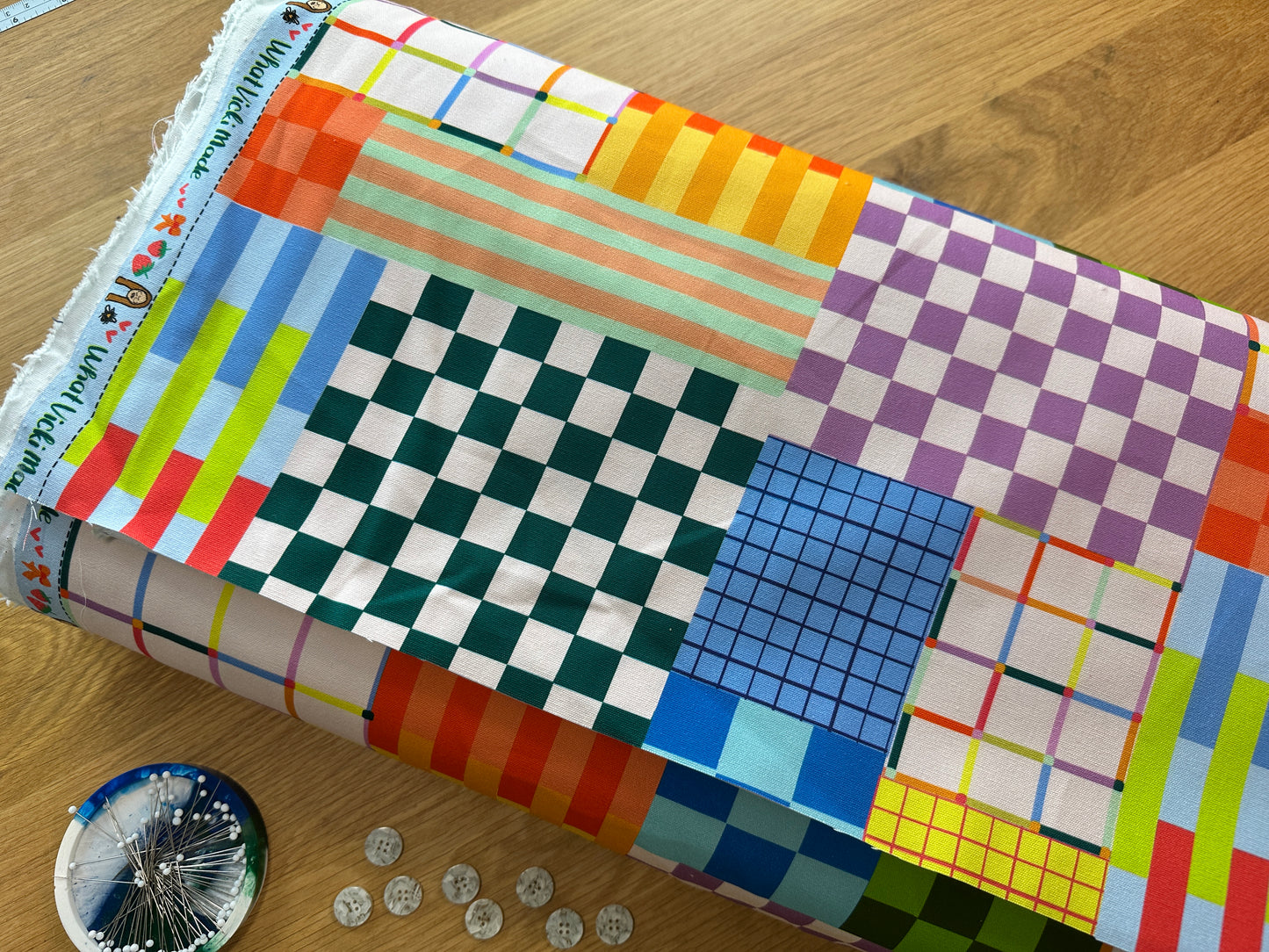 Grid - 100% Cotton Canvas