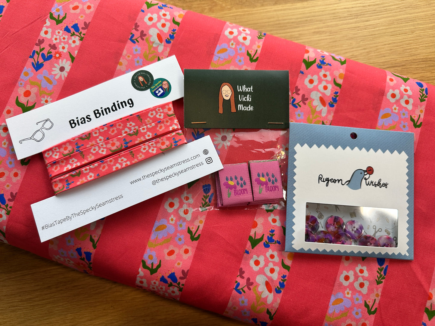 Bloom Bias Binding - Specky Seamstress x What Vicki Made Collaboration