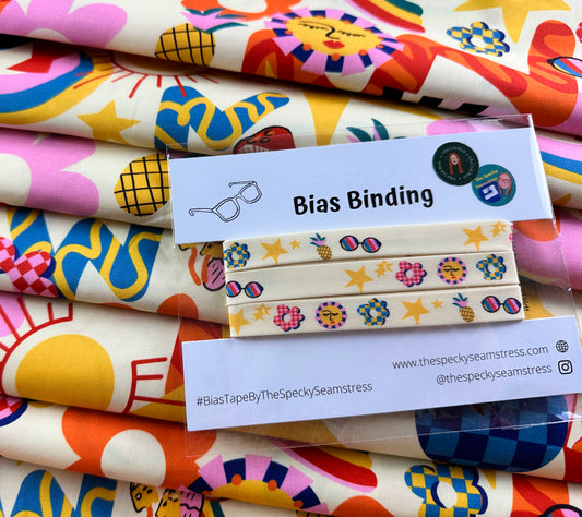 Retro Bias Binding - Specky Seamstress x What Vicki Made Collaboration